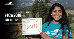 Desktop Screenshot of latinoconservationweek.com